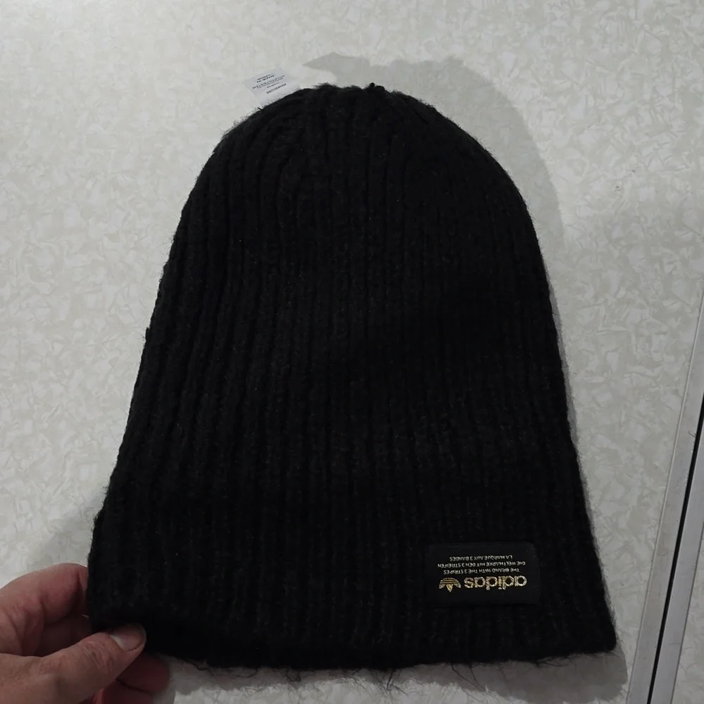 Adidas‎ Black Beanie with PomPom